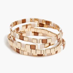 J.Crew Beaded stretch bracelets NWT